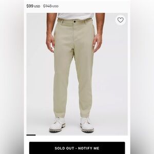 Lululemon Commission Classic-Tapered Golf Pant 30" SILD 38